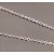 Broušený řetízek Rhodium