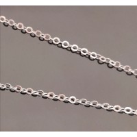 Broušený řetízek Rhodium